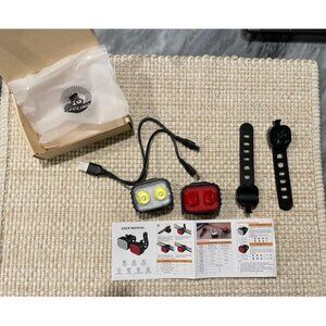 New Bike Lights, Rechargeable Bicycle Lights Set Super Bright 8+12 Modes, IPX6